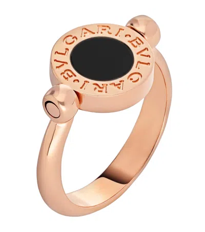 Bvlgari Rose Gold, Mother-of-pearl And Onyx   Flip Ring