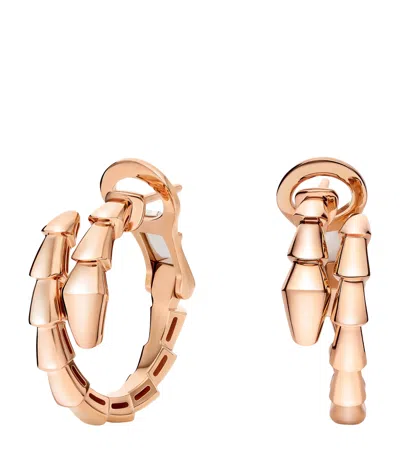 Bvlgari Rose Gold Serpenti Viper Earrings