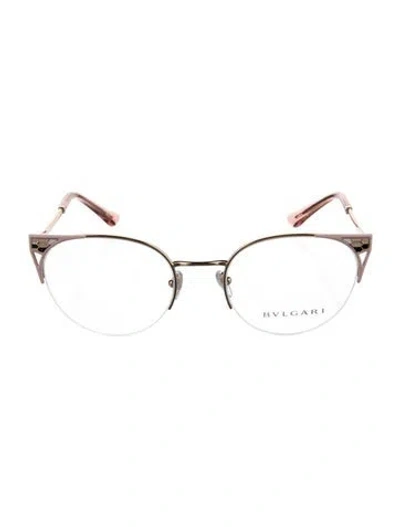 Pre-owned Bvlgari Round Eyeglasses