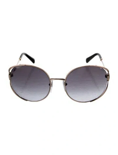 Pre-owned Bvlgari Round Gradient Sunglasses In Multi