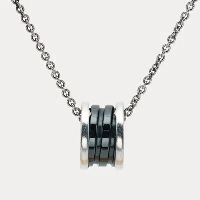 Pre-owned Bvlgari Save The Children Cermaic Sterling Silver Pendant Necklace