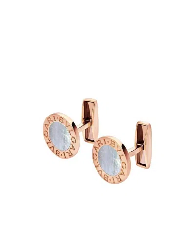 Bvlgari Series Cufflinks In Yellow