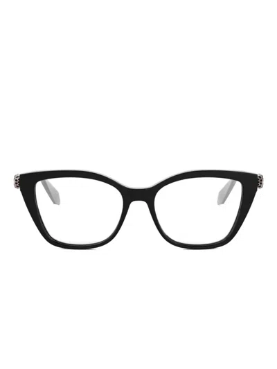 Bvlgari Serpent Forever Cat-eye Glasses In Black