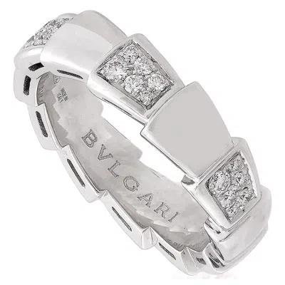 Bvlgari Serpenti 18k White Gold 0.43 Ct Diamond Ring