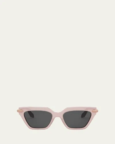 Bvlgari Serpenti Acetate & Nylon Cat-eye Sunglasses In Pink