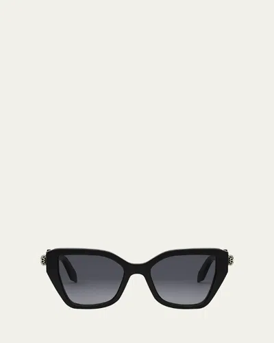 Bvlgari Bulgari Butterfly Frame Sunglasses In Black