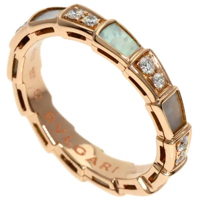 Pre-owned Bvlgari Serpenti Band Ring () In Pink