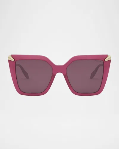 Bvlgari Serpenti Butterfly Sunglasses In Brown