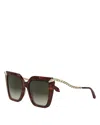Bvlgari Serpenti Butterfly Sunglasses, 55mm In Havana/gray Gradient