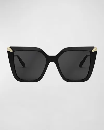 Bvlgari Serpenti Butterfly Sunglasses In Black