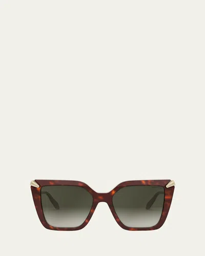 Bvlgari Serpenti Butterfly Sunglasses In Red/brown