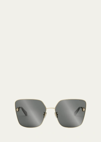 Bvlgari Serpenti Butterfly Sunglasses In Gray