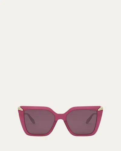 Bvlgari Serpenti Butterfly Sunglasses In Shiny Violet Violet