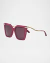 Bvlgari Serpenti Butterfly Sunglasses In Shiny Violet Violet