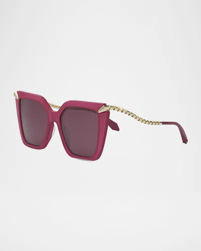 Bvlgari Serpenti Butterfly Sunglasses In Shiny Violet Violet