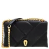 Bvlgari Serpenti Cabochon Leather Shoulder Bag In Black In Black