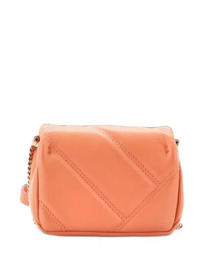 Pre-owned Bvlgari Serpenti Cabochon Shoulder Bag Diagonal Quilted Leather Micro Crossbody Bag In Orange