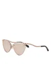 Bvlgari Serpenti Cat Eye Sunglasses, 65mm In Brown