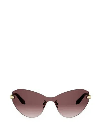 Bvlgari Serpenti Cat-eye Frame Sunglasses In Neutrals