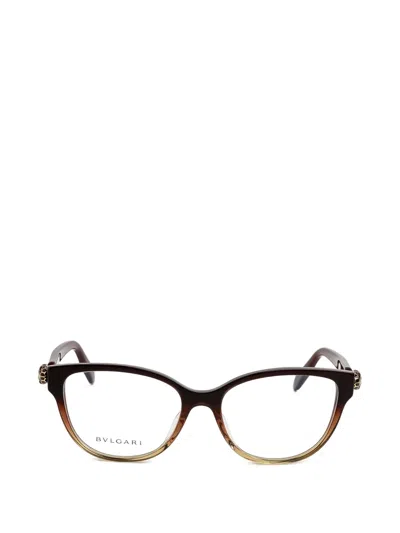 Bvlgari Serpenti Cat-eye Glasses In Brown