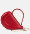 Bvlgari Serpenti Cuore 1968 Leather Shoulder Bag In Red