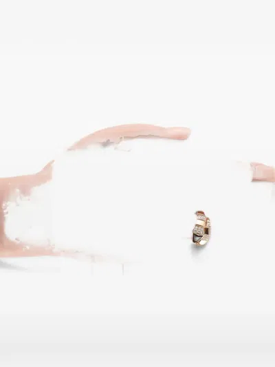 Pre-owned Bvlgari Serpenti Diamond And Onyx Ring In Pink