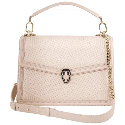 Bvlgari Serpenti Diamond Blast Shoulder Bag- Pink