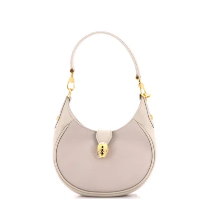 Bvlgari Serpenti Ellipse Crossbody Bag Leather Mini In Sand