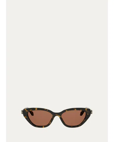 Bvlgari Serpenti Forever 52mm Cat-eye Sunglasses In Brown