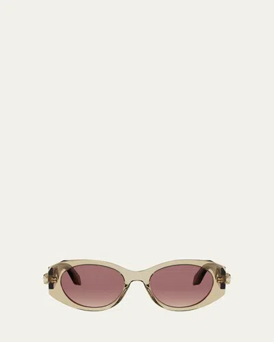 Bvlgari Serpenti Forever 52mm Oval Sunglasses In Multi