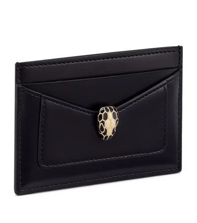 Bvlgari Serpenti Forever Card Holder In Black