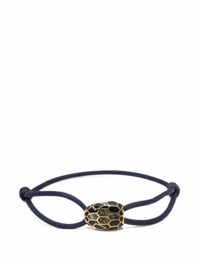 Pre-owned Bvlgari Serpenti Forever Cord Bracelet In Gold