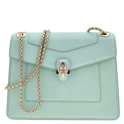 Bvlgari Serpenti Forever Day-to-night Shoulder Bag In Blue
