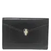 Bvlgari Serpenti Forever Folding Cardholder In Black