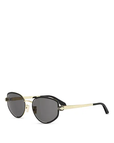 Bvlgari Serpenti Forever Geometric Sunglasses, 55mm In Black