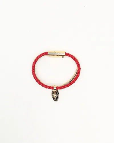 Bvlgari Serpenti Forever Leather Bracelet