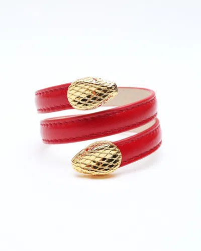 Bvlgari Serpenti Forever Leather Bracelet