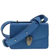 Bvlgari Serpenti Forever Leather Micro Bag In Blue