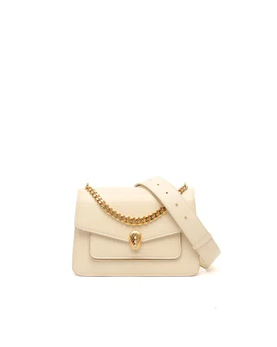 Bvlgari Serpenti Forever Maxi Chain Shoulder Bag In Neutral