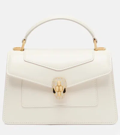 Bvlgari Serpenti Forever Medium Shoulder Bag In White