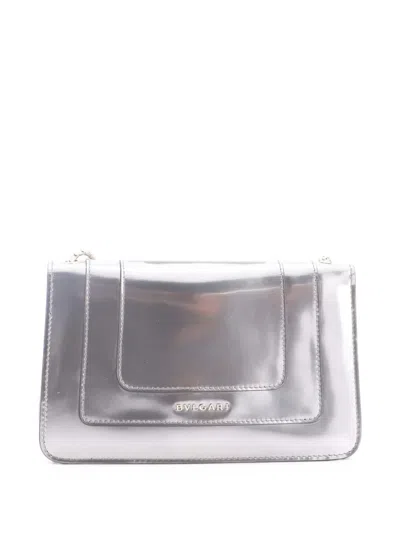 Pre-owned Bvlgari Serpenti Forever Metallic Leather Small Shoulder Bag
