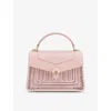 Bvlgari Womens Pink Medium Serpenti Forever Mini Stud-embellished Leather Top-handle Bag