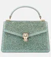 Bvlgari Serpenti Forever Mini Suede Tote Bag