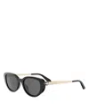 Bvlgari Serpenti Forever Oval Sunglasses, 50mm In Black