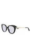Bvlgari Serpenti Forever Pantos Eyeglasses, 50mm In Black