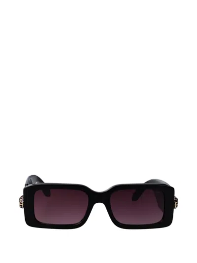 Bvlgari Serpenti Forever Rectangle-frame Sunglasses In Black