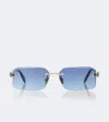 Bvlgari Serpenti Forever Rectangular Sunglasses In Multi