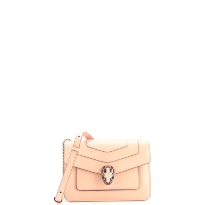 Bvlgari Serpenti Forever Shoulder Bag Leather Mini In Brown