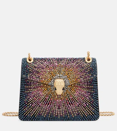 Bvlgari Serpenti Forever Small Suede Shoulder Bag In Multi
