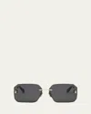Bvlgari Serpenti Forever Square Sunglasses In Gray